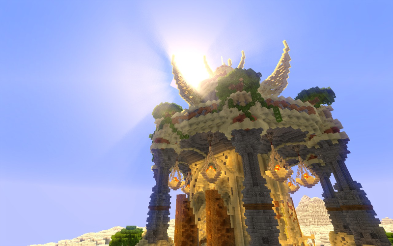 Illustration for article titled Spectacular Builds From Minecraft's "Floating Island" Contest